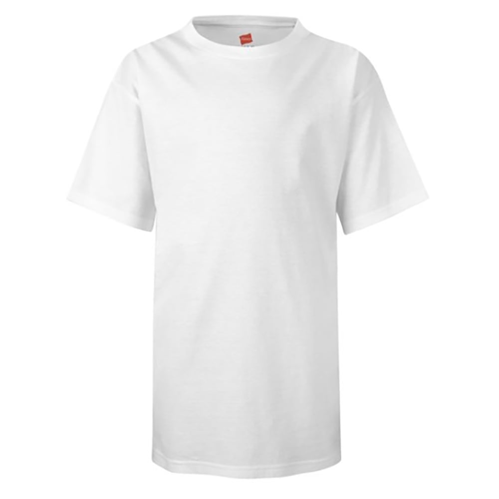 Hanes - Perfect-T Youth T-Shirt - 498Y, White, S, Pack Of 3, Hanes ...