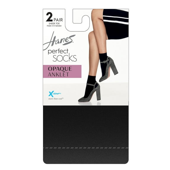 Hanes Womens X-Temp Perfect Anklet 2-Pack Style-HST014