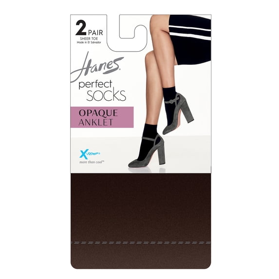 Hanes Womens X-Temp Perfect Anklet 2-Pack Style-HST014