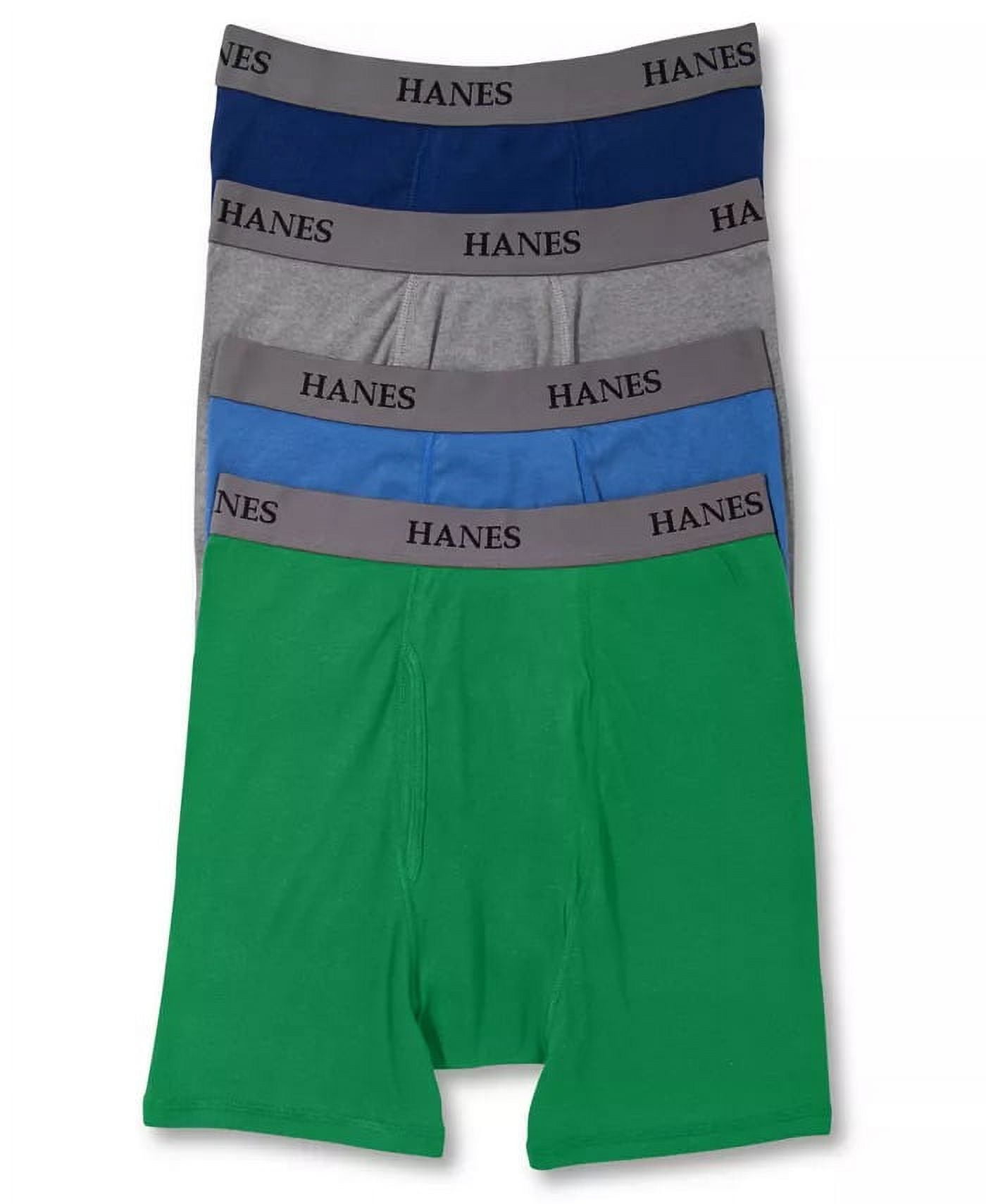Hanes Platinum Men's Underwear Assorted Dyed Boxer Brief 4Pack