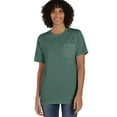 thumbnail image 1 of Hanes Pocket T-Shirt Unisex Garment Dyed Cotton Short Sleeve Tee Crewneck Ringspun Cotton, 1 of 4