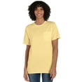 thumbnail image 1 of Hanes Pocket T-Shirt Unisex Garment Dyed Cotton Short Sleeve Tee Crewneck Ringspun Cotton, 1 of 4