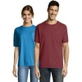 thumbnail image 1 of Hanes Pocket T-Shirt Unisex Garment Dyed Cotton Short Sleeve Tee Crewneck Ringspun Cotton, 1 of 4