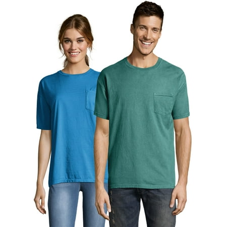 Hanes Men's ComfortWash Garment Dyed Short Sleeve Pocket T-shirt