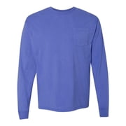 Hanes Comfortwash Garment Dyed Long Sleeve Tee Shirt with Pocket, Men's Sizes S-3XL