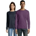 thumbnail image 1 of Hanes Comfortwash Garment Dyed Long Sleeve Tee Shirt with Pocket, Men's Sizes S-3XL, 1 of 4