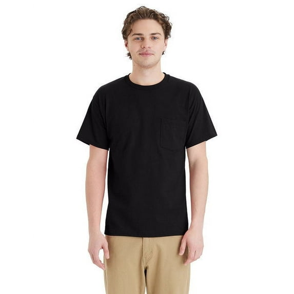 Hanes Pocket T-Shirt - Sustainably Sourced USA Cotton