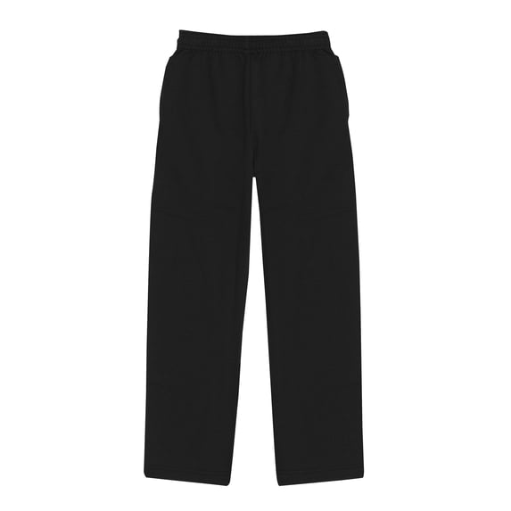 Hanes EcoSmart Boys' Fleece Sweatpants, Open Leg Black XL