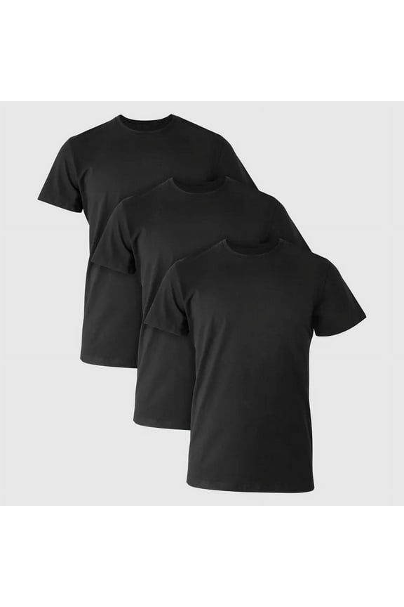 Premium 3pk Label Men's Crewneck Undershirt
