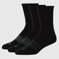 thumbnail image 1 of Hanes Premium Men's 3pk Absolute Active Crew Socks -Blue/Black 6-12, 1 of 6
