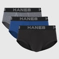 thumbnail image 1 of Hanes Premium Men's 3pk Comfort Total Support Pouch Briefs - Gray/Blue/Black S, 1 of 2