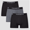 thumbnail image 1 of Hanes Premium Men's 3pk Trunks with Total Support Pouch - Black/Grey - (XL), 1 of 5