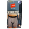 thumbnail image 1 of Hanes Premium Men s Stretch Long Leg Boxer Briefs 5 Pk Assortd Color - Size: XXL, 1 of 6
