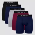 thumbnail image 1 of Hanes Premium Men's Stretch Long Leg Boxer Briefs 5 Pack - Assortd Color - Size: Small, 1 of 3