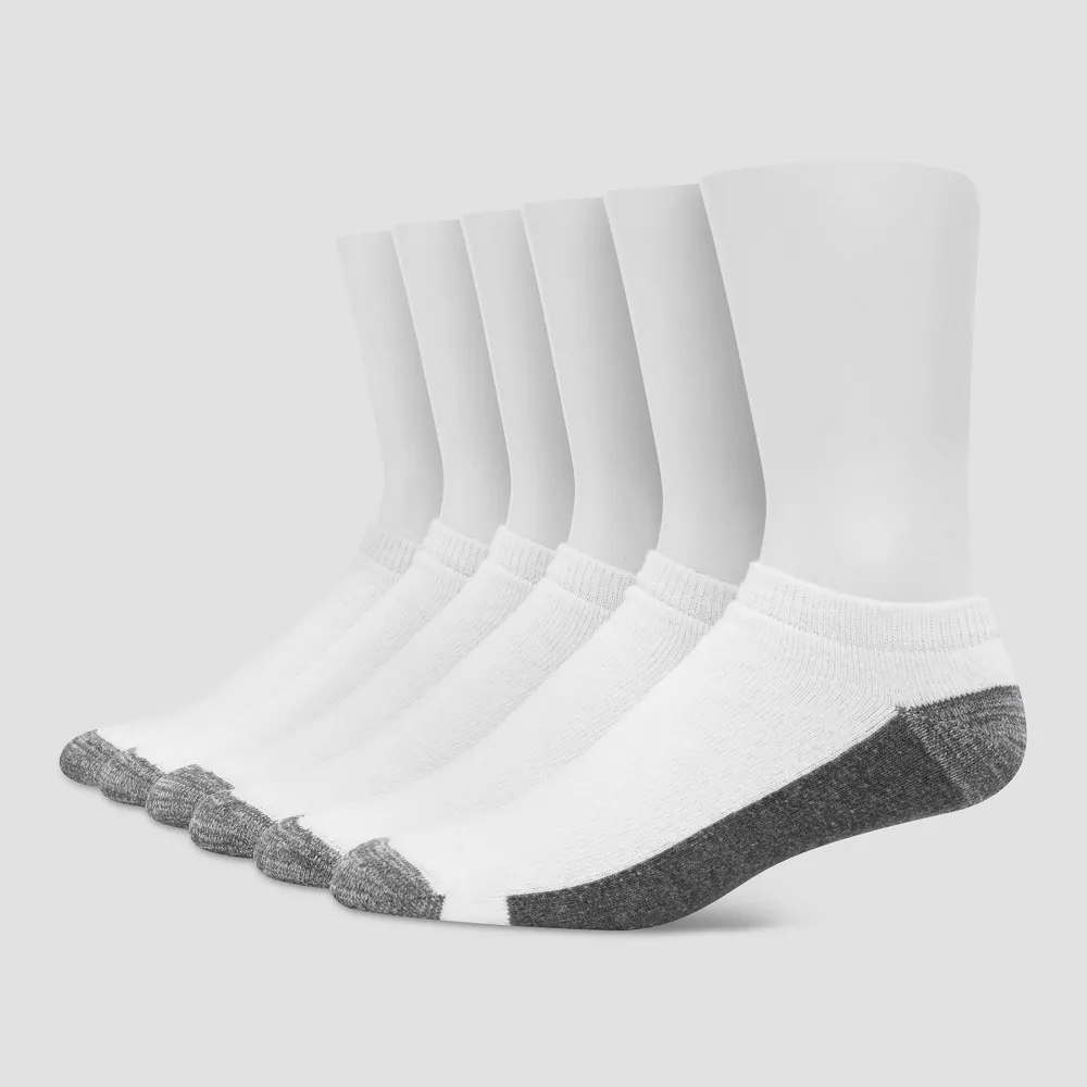 Hanes Premium Men's X-Temp Ultra Cushion Low Cut Socks 6pk - White 6-12 ...