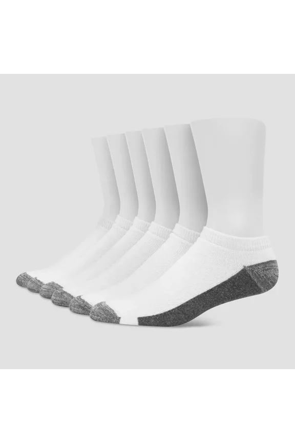 Premium Men's X-Temp Ultra Cushion Low Cut Socks - 6 Pack - Size: 6-12