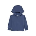 thumbnail image 1 of Hanes Pure Comfort Baby Lightweight French Terry Full-Zip Hoodie, Organic Cotton, Boys & Girls Misty Mountain 3MTH, 1 of 3