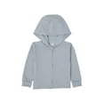 thumbnail image 1 of Hanes Pure Comfort Baby Lightweight French Terry Full-Zip Hoodie, Organic Cotton, Boys & Girls Silver Spotlight 6MTH, 1 of 3