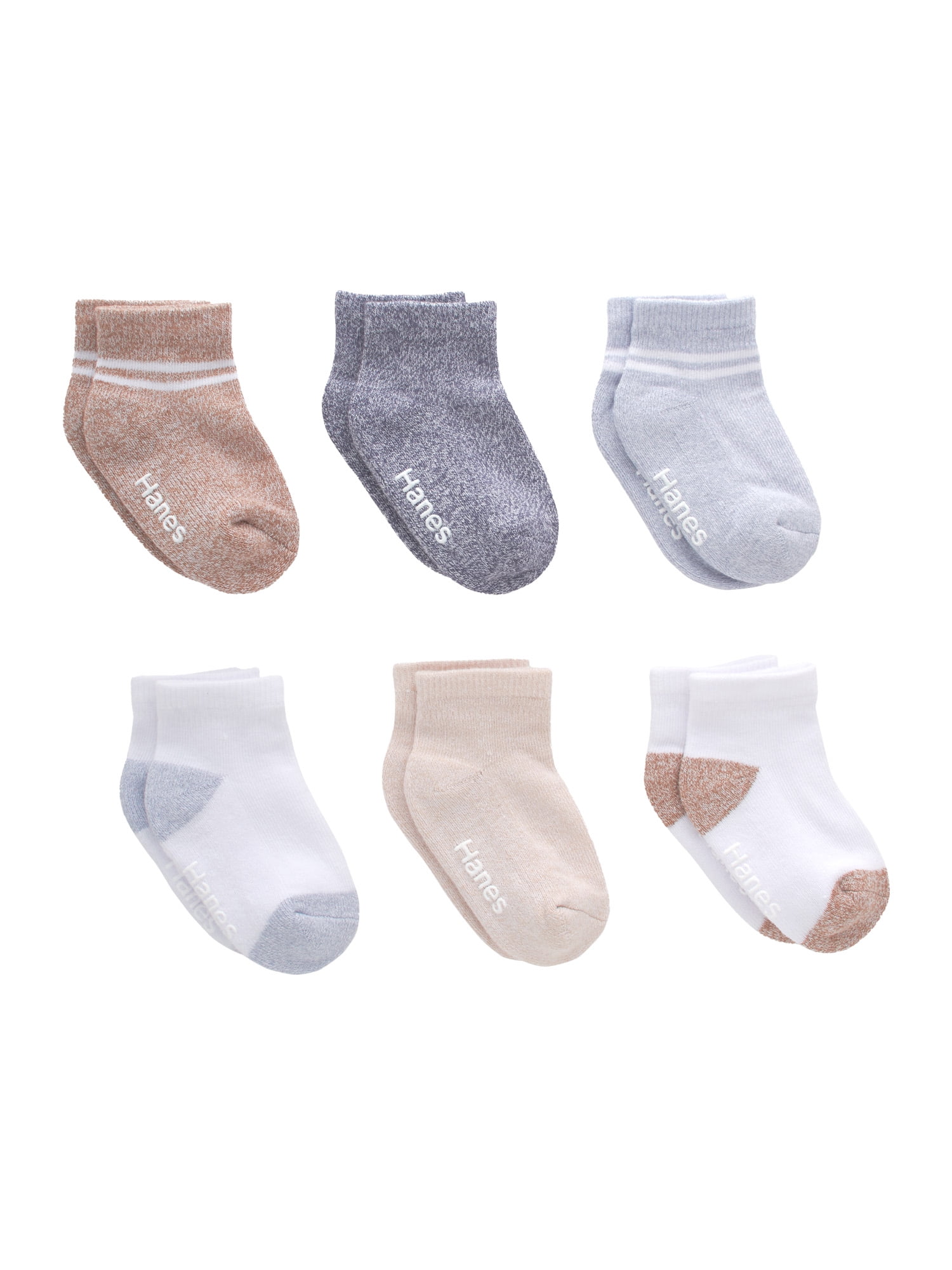 Hanes Pure Comfort Infant/Toddler Boys' Ankle Socks, Organic