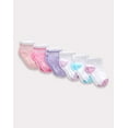 thumbnail image 1 of Hanes Pure Comfort Infant/Toddler Girls’ Ankle Socks, Organic Cotton, 6-Pairs Assorted 24MTH, 1 of 4