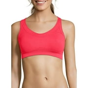 Hanes Racerback Sports Bra Womens Seamless Jog Fitness Running Workout Wirefree