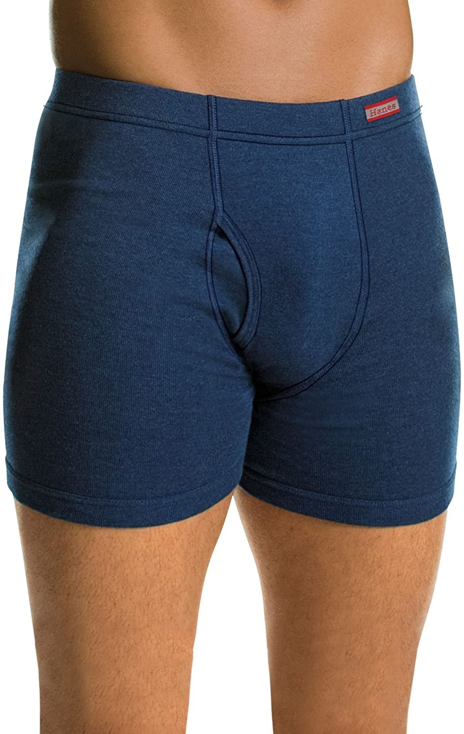 Hanes FreshIQ - 4 Boxer Uomo Con Vita ComfortFlex, Tecnologia Anti-odore, Assortiti, Taglia Large