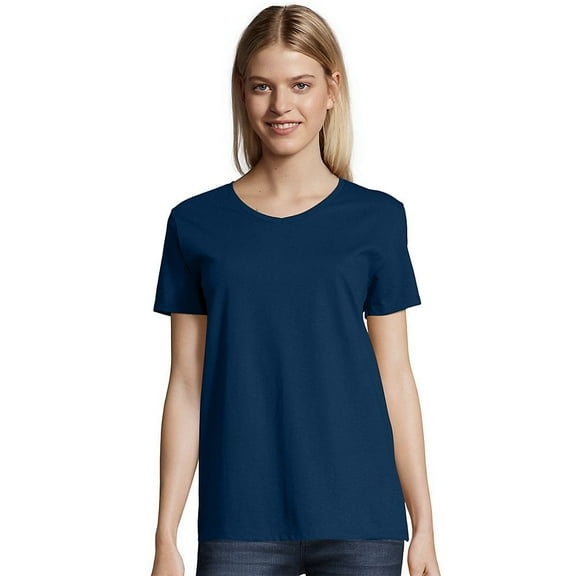 Hanes Relaxed Fit Women's ComfortSoft® V-neck T-Shirt - 5780