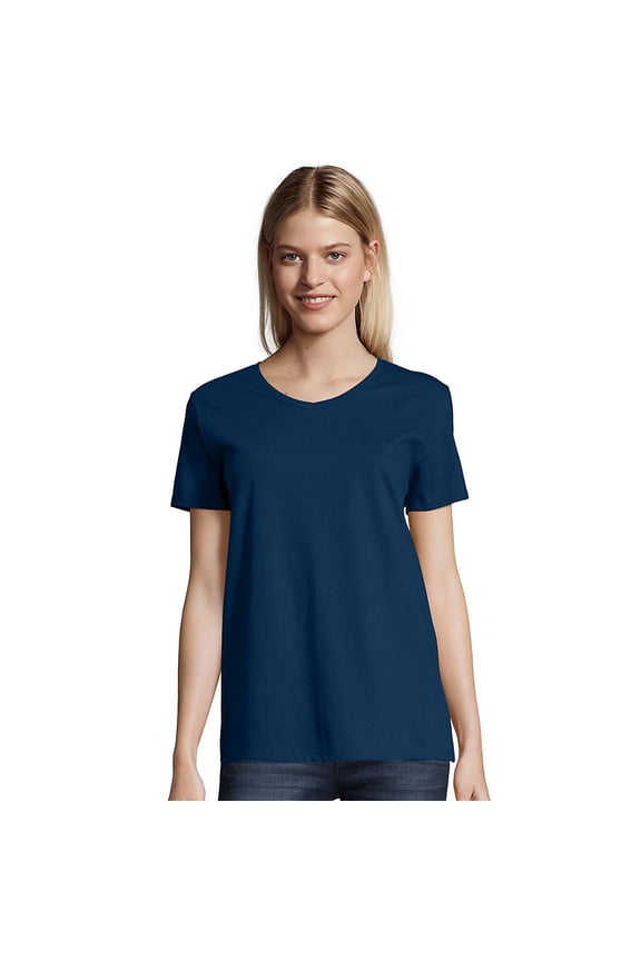 Relaxed Fit Women's ComfortSoft® V-neck T-Shirt - 5780