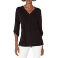 thumbnail image 1 of Hanes Rolled Sleeve V-Neck Top (Women's), 1 of 2
