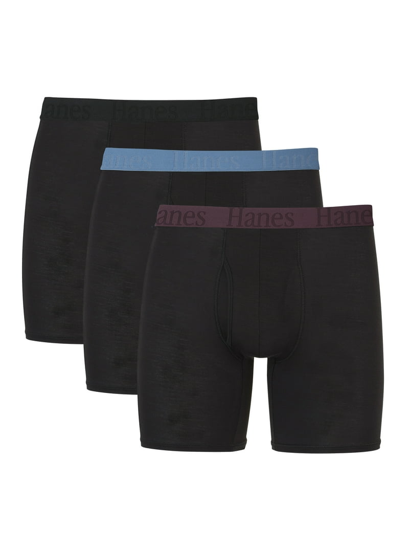 Hanes Originals Men's SuperSoft Boxer Brief Underwear, 3