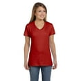 thumbnail image 1 of Hanes S04V Ladies Nano-T Cotton V-Neck T-Shirt, 1 of 2