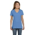 thumbnail image 1 of Hanes S04V Ladies Nano-T Cotton V-Neck T-Shirt, 1 of 2