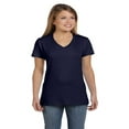 thumbnail image 1 of Hanes - Perfect-T Women’s V-Neck T-Shirt - S04V, XS, Deep Navy, 1 of 1
