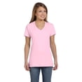 thumbnail image 1 of Hanes S04V Ladies Nano-T Cotton V-Neck T-Shirt, 1 of 2