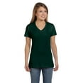 thumbnail image 1 of Hanes S04V Ladies Nano-T Cotton V-Neck T-Shirt, 1 of 2