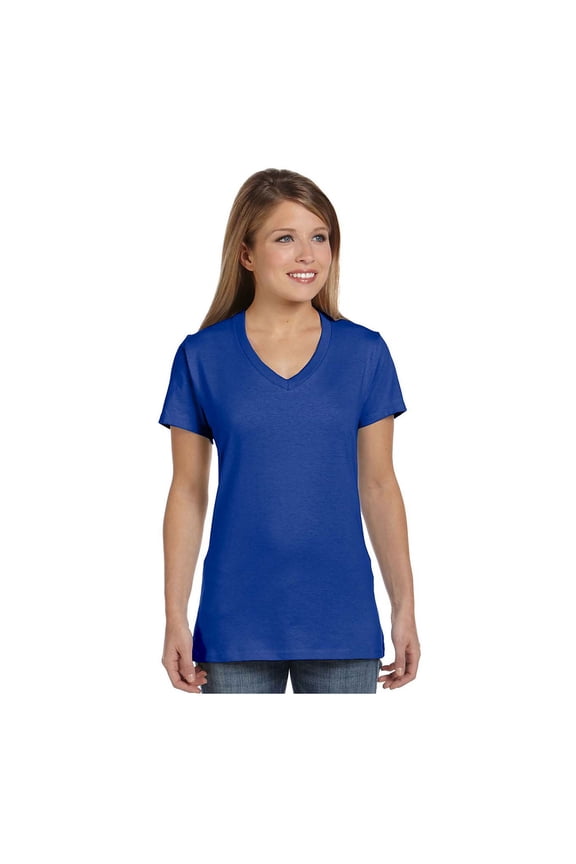 S04V Ladies Nano-T Cotton V-Neck T-Shirt