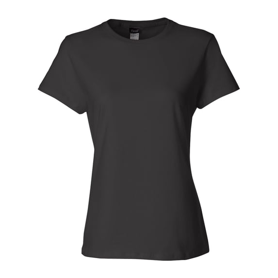 Hanes SL04 Ladies' 4.5 oz. 100% Ringspun Cotton Nano-T T-Shirt (2 PACK)