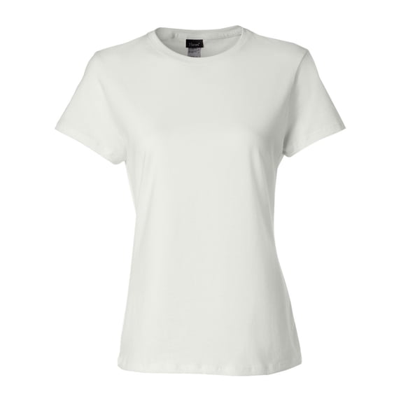 Hanes SL04 Ladies' 4.5 oz. 100% Ringspun Cotton Nano-T T-Shirt (2 PACK)