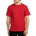 thumbnail image 1 of Hanes Short Sleeve Beefy-T Pocket T-Shirts, Deep Red, XLarge, 1 of 2