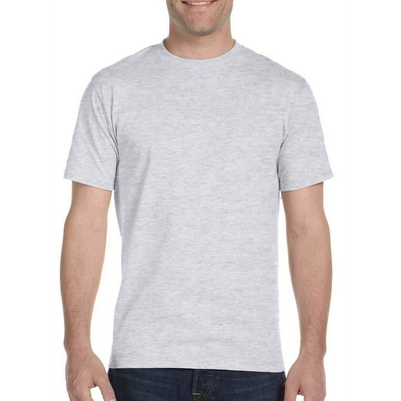 Hanes Short Sleeve Beefy-T T-Shirts, Ash, Large