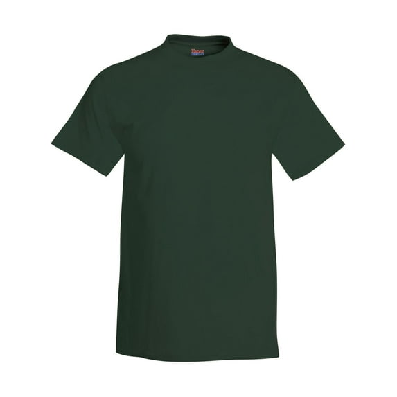 Hanes Short Sleeve Beefy-T T-Shirts, Deep Forest, XLarge