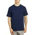 thumbnail image 1 of Hanes Short Sleeve Beefy-T T-Shirts, Navy, Small, 1 of 1