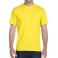 thumbnail image 1 of Hanes Short Sleeve Beefy-T T-Shirts, Yellow, Small, 1 of 1