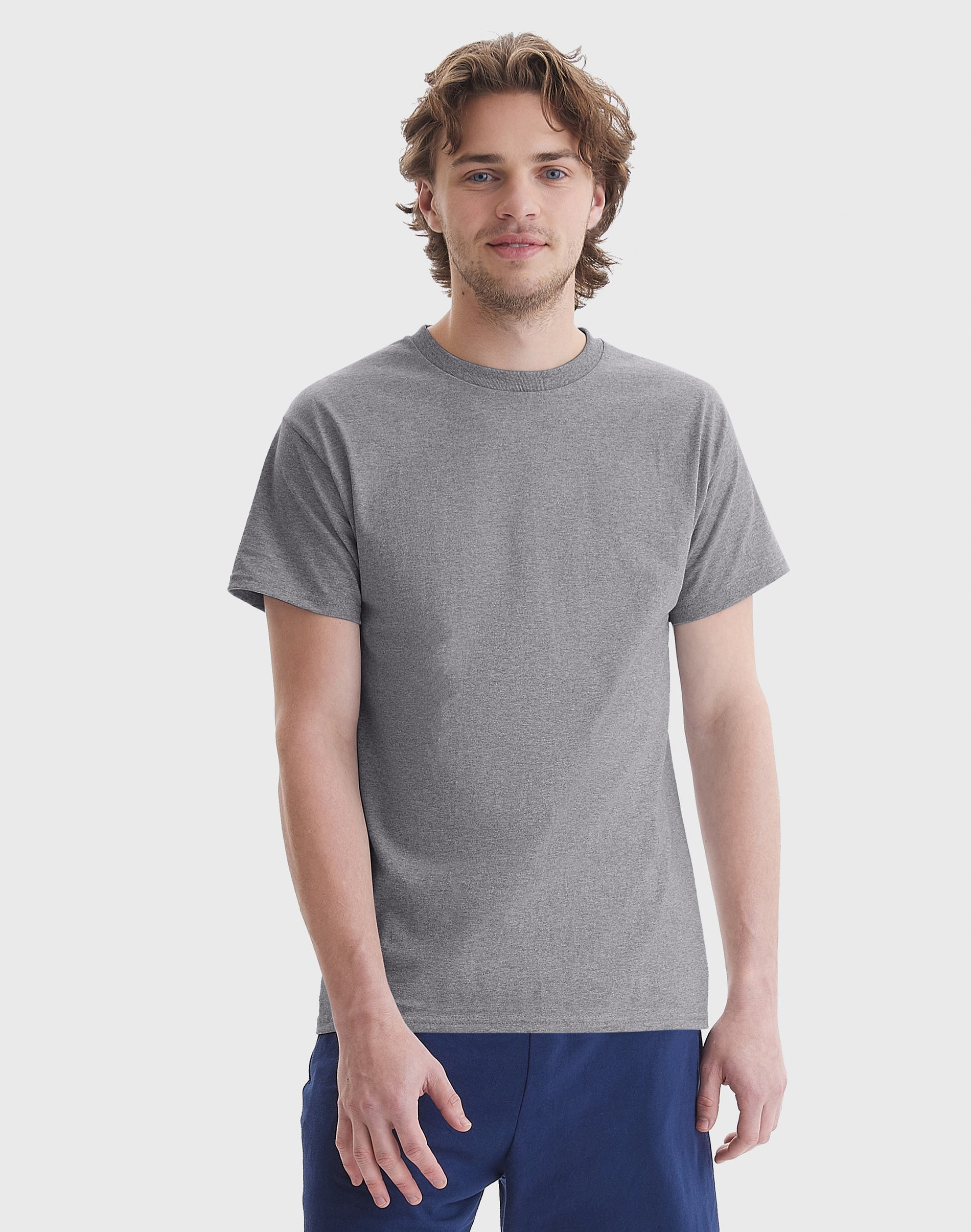 Hanes Authentic Men's T-Shirt Short Sleeve Tee Crewneck Big & Tall Sizes Available sz S-5XL