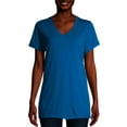 thumbnail image 1 of Hanes Short Sleeve Flowy V-Neck T-Shirt (Women's), 1 of 6