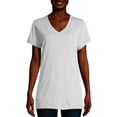 thumbnail image 1 of Hanes Short Sleeve Flowy V-Neck T-Shirt (Women's), 1 of 6