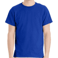 thumbnail image 1 of Hanes Men's Short Sleeve T-Shirt, Ecosmart Crewneck Shirt Casual Deep Royal Single Tees, Size 2XL, 1 of 5