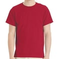 thumbnail image 1 of Hanes Short Sleeve T-Shirt - Heather Red, Men Crewneck Comfortable Classic Fit Tee, 3XL, 1 of 5