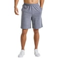 thumbnail image 1 of Hanes Shorts Mens French Terry Sweat Elastic Waist Tri-Blend Pockets 9 in Inseam, 1 of 6