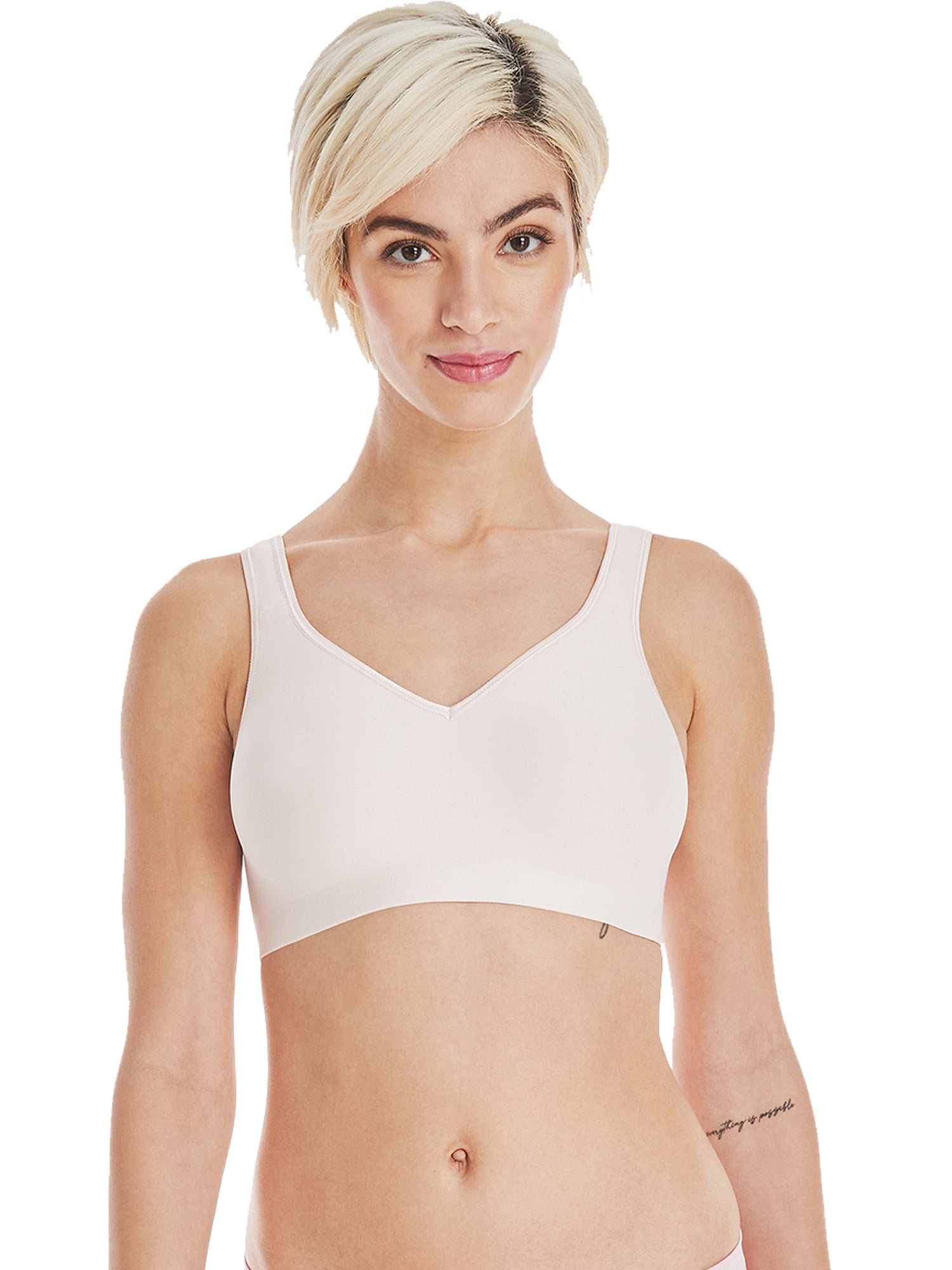 Hanes Womens Wireless Bra, Comfort Evolution Wirefree Bra, Best Wireless Bra, Moisture-Wicking, Sizes S-XXL+